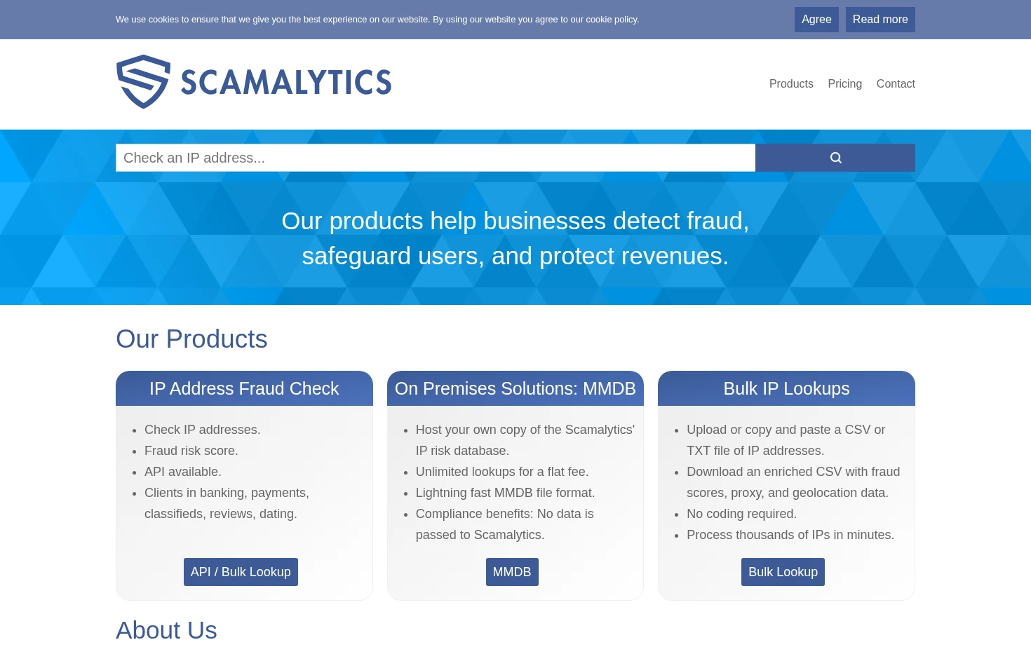 Scamalytics 页面快照